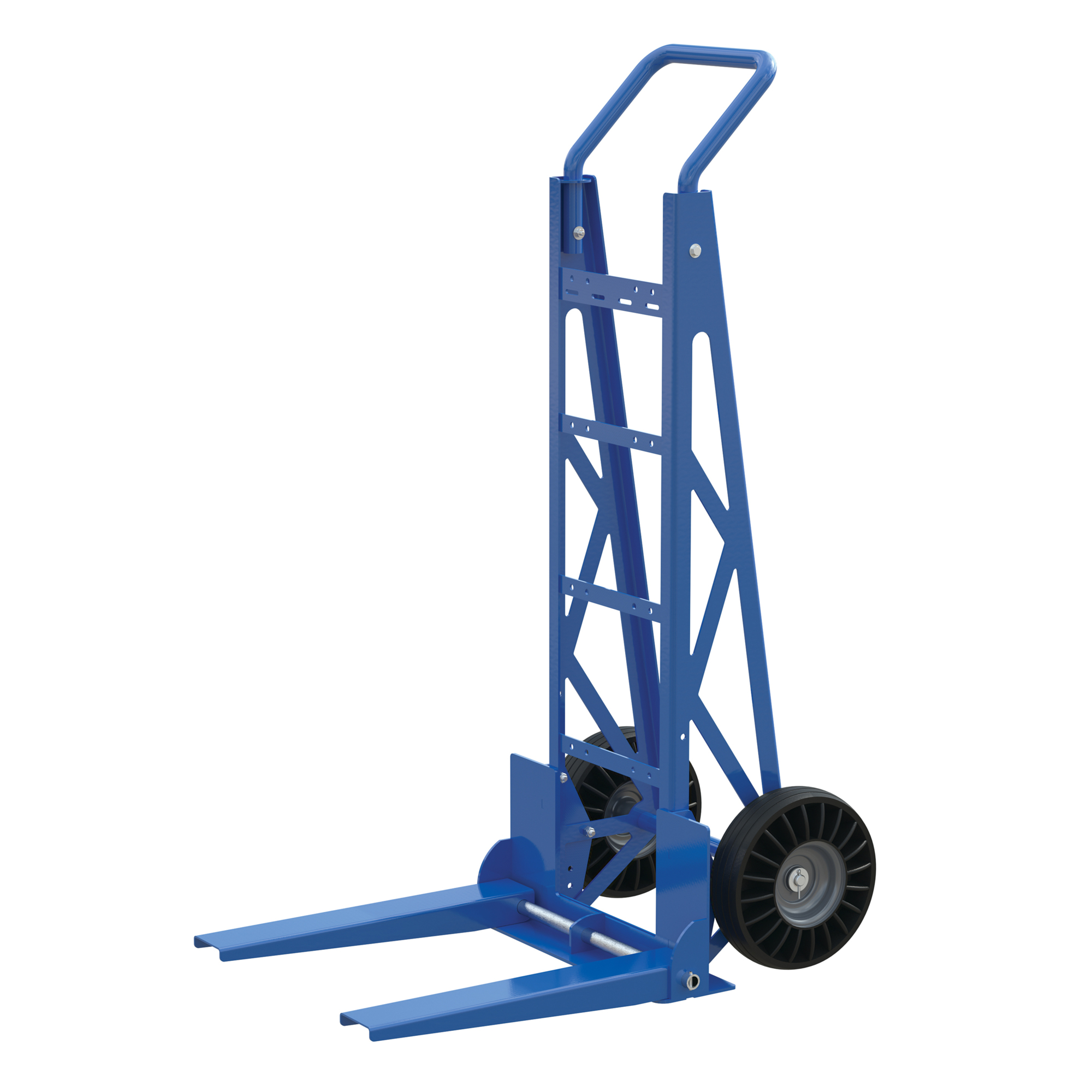 Vestil Adjustable Fork Hand Truck - 49.063in. Height, 250-Lb. Capacity, Steel, Model# SFHT-20-250